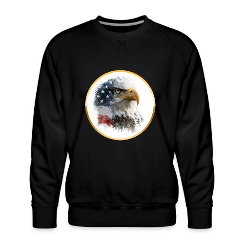 USA: Patriot Wing Emblem - Men's Premium Sweatshirt