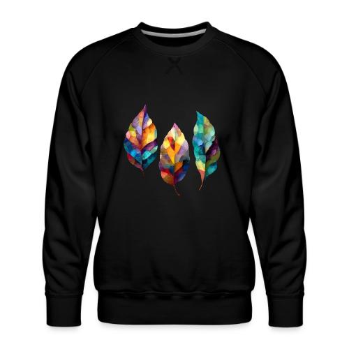Art: Colorful Leaf Harmony - Men's Premium Sweatshirt