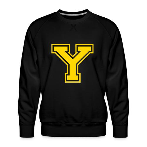 Letter Y – Capital Athletic Alphabet Monogram - Men's Premium Sweatshirt
