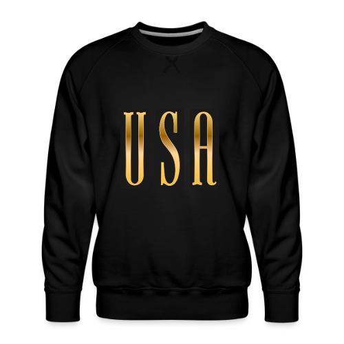 USA Gold Monolith - Men's Premium Sweatshirt