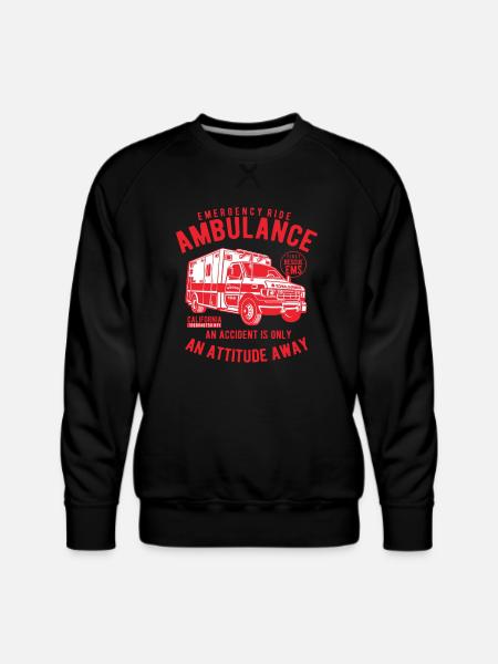 Ambulance Emergency Ride - Men's Premium Sweatshirt - black