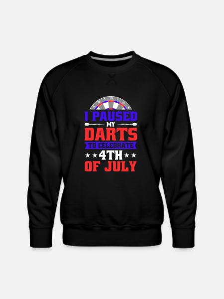 Darts Dart Player - Men's Premium Sweatshirt - black