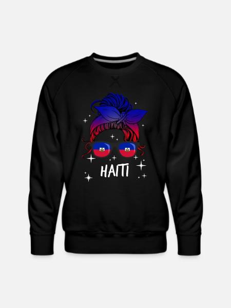 Haiti - Men's Premium Sweatshirt - black