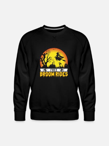 Free broom rides - Men's Premium Sweatshirt - black