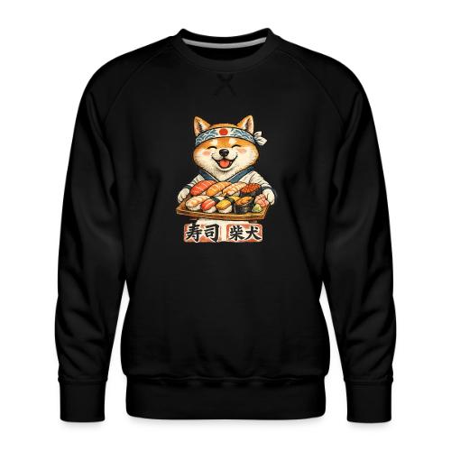 Funny Shiba Inu Sushi Kawaii Dog Tee - Men's Premium Sweatshirt