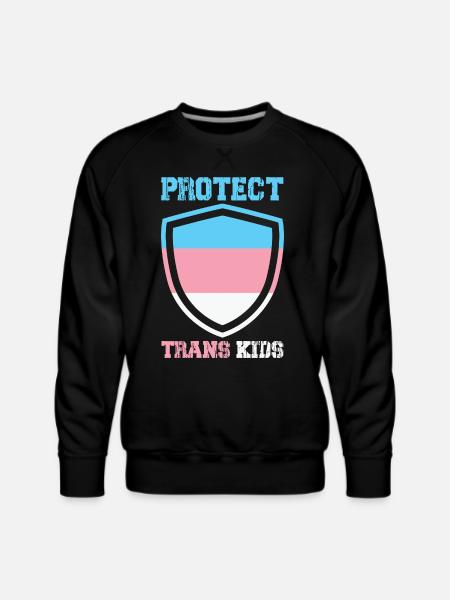 Protect Trans Kids - Men's Premium Sweatshirt - black