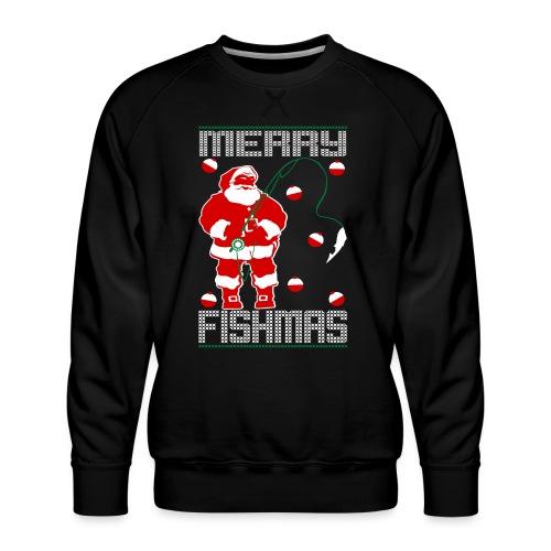 Santa Merry Fishmas - Men's Premium Sweatshirt