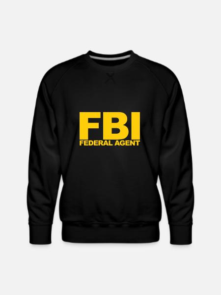 Fbi Federal Agent - Men's Premium Sweatshirt - black
