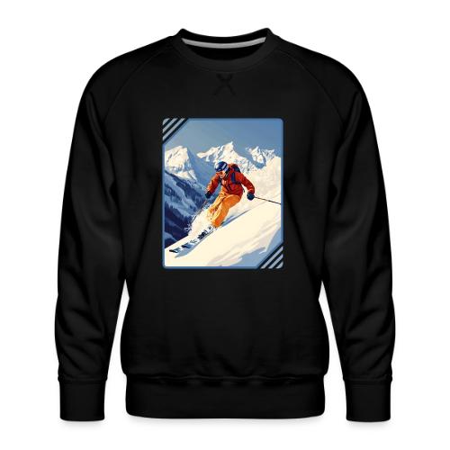 Mountain Skiing Vibes - Men's Premium Sweatshirt