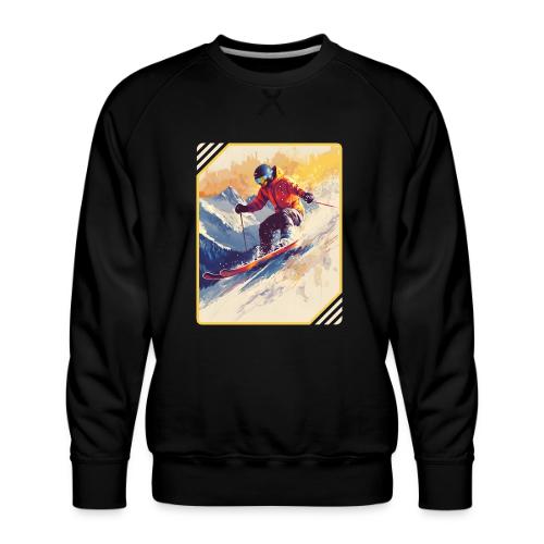 Skiing Through Snow Dreams - Men's Premium Sweatshirt