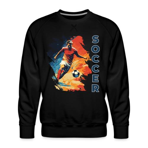 Soccer Action Pulse - Men's Premium Sweatshirt
