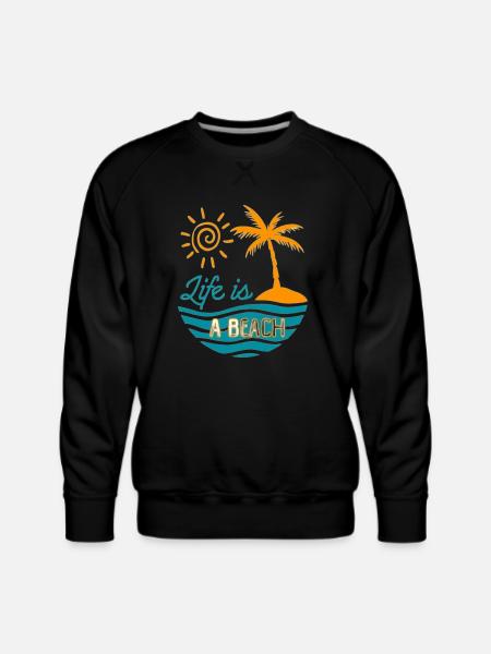 Abstract Serenity - Men's Premium Sweatshirt - black