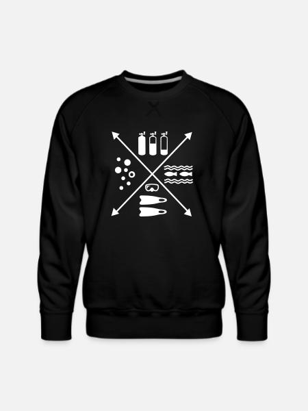 Scuba Diving - Men's Premium Sweatshirt - black