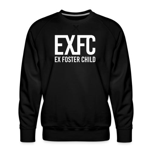 White EXFC logo png - Men's Premium Sweatshirt