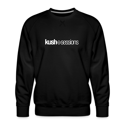 KushSessions (white logo) - Men's Premium Sweatshirt