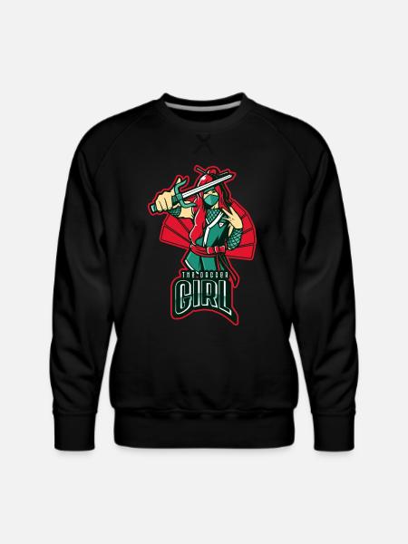 THE DAGGER GIRL - Men's Premium Sweatshirt - black