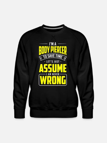 Piercing Piercing Jewellery Studio - Men's Premium Sweatshirt - black