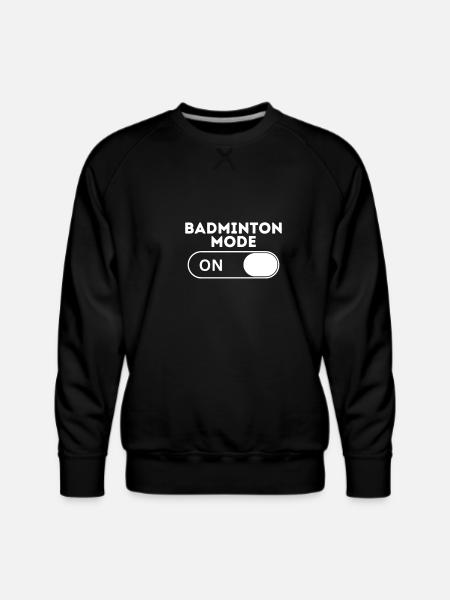 Badminton Mode - Men's Premium Sweatshirt - black