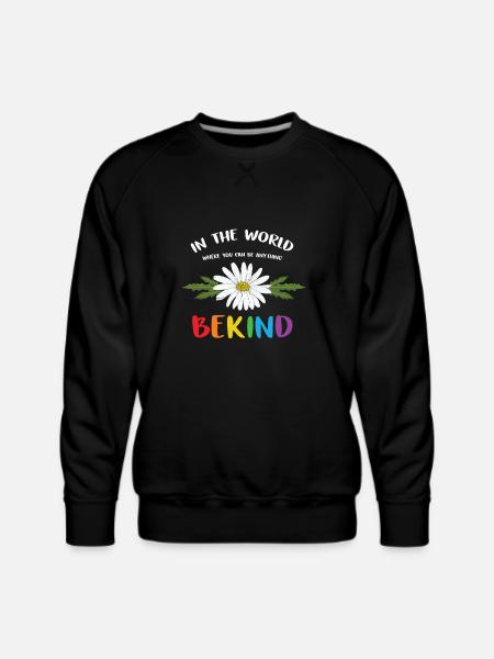 Be Anything Be Kind Pride - Men's Premium Sweatshirt - black