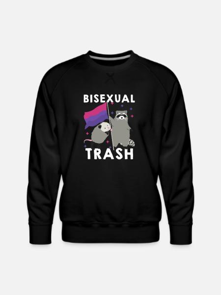 Bisexual Trash - Men's Premium Sweatshirt - black