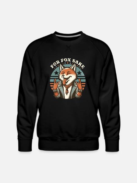 For Fox Sake - Men's Premium Sweatshirt - black