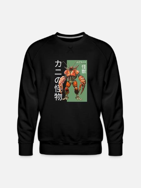 Kaiju Crab: Monstrous Marvel - Men's Premium Sweatshirt - black