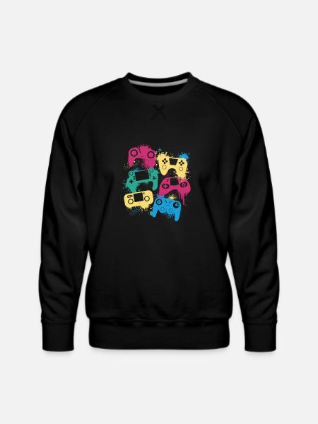Joysticks - Men's Premium Sweatshirt - black