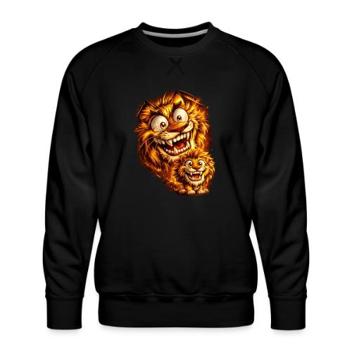 Crazy Double Lion Streetwear - Men's Premium Sweatshirt