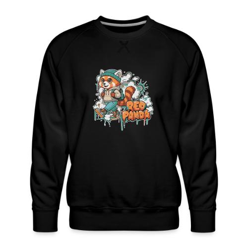 Red Panda Street Graffiti Vibes - Men's Premium Sweatshirt