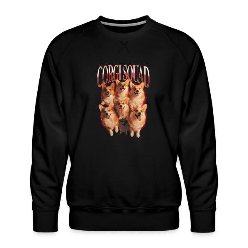 Corgi Squad Funny Dog Lover Vintage Shirt - Men's Premium Sweatshirt