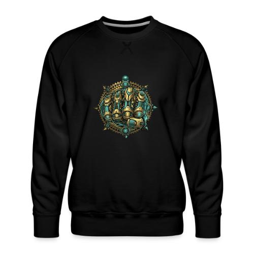 Cyberpunk Power Robot Hand - Men's Premium Sweatshirt