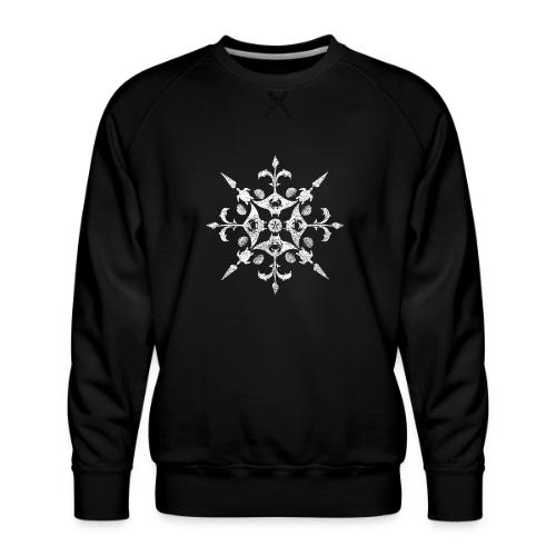 Coastal Christmas Snowflake White - Men's Premium Sweatshirt