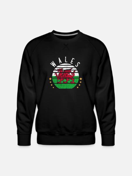 Wales Wales Wales - Men's Premium Sweatshirt - black