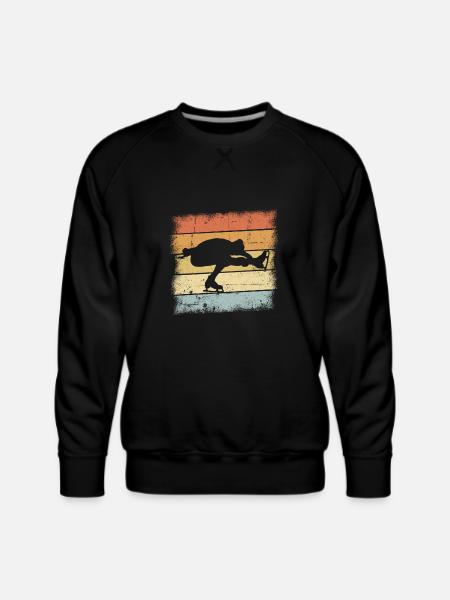 Figure Skating Retro - Men's Premium Sweatshirt - black