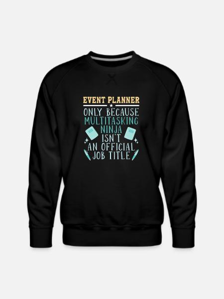 Event Planner - Men's Premium Sweatshirt - black