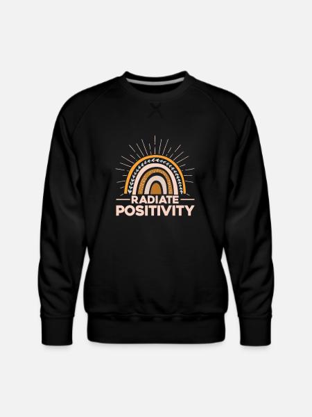 Radiate Positivity - Men's Premium Sweatshirt - black