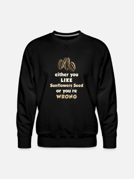 Sunflower Seeds - Men's Premium Sweatshirt - black