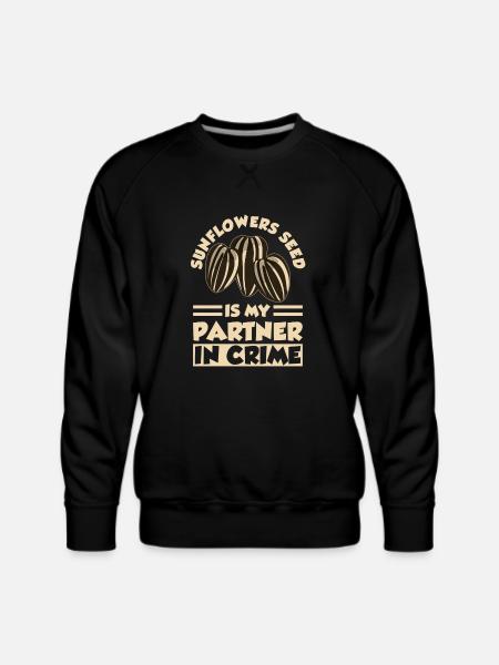 Sunflower Seeds - Men's Premium Sweatshirt - black