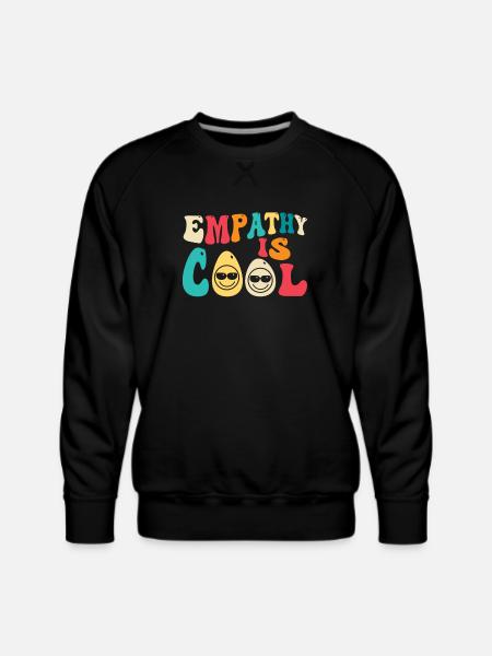 Empathy Is Cool - Men's Premium Sweatshirt - black