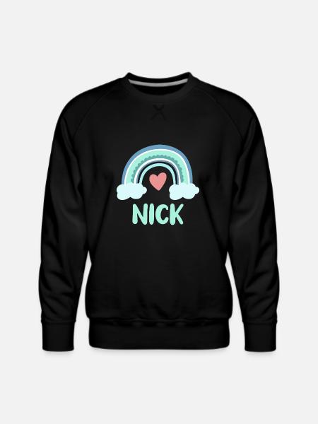 Nick Name Rainbow Baby - Men's Premium Sweatshirt - black