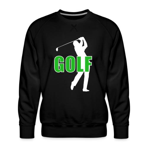 Golf: Classic Golf Motion - Men's Premium Sweatshirt