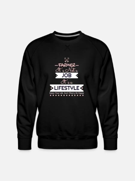 FARMER - Men's Premium Sweatshirt - black