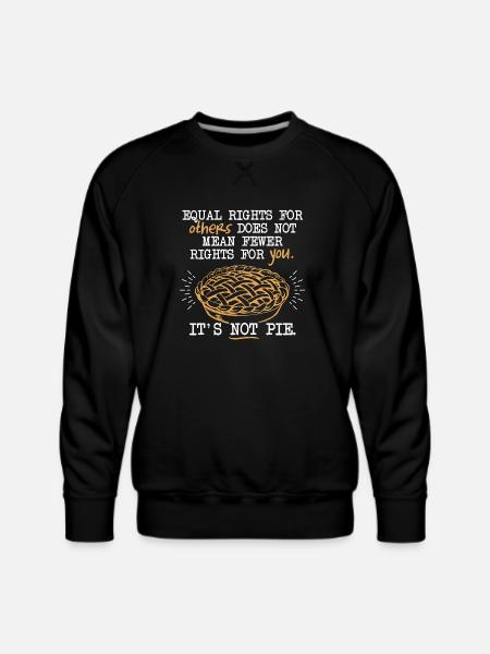 Equality Pie - Men's Premium Sweatshirt - black
