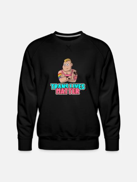 Trans Lives Matter - Men's Premium Sweatshirt - black