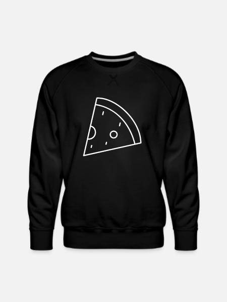 Pizza Slice - Men's Premium Sweatshirt - black