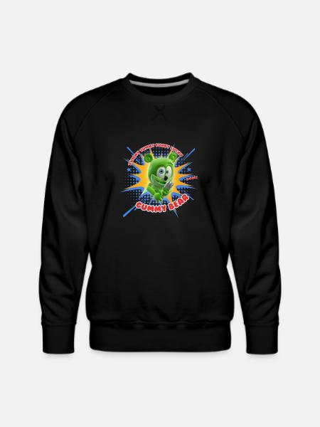 Funny Lucky Gummy Bear - Men's Premium Sweatshirt - black