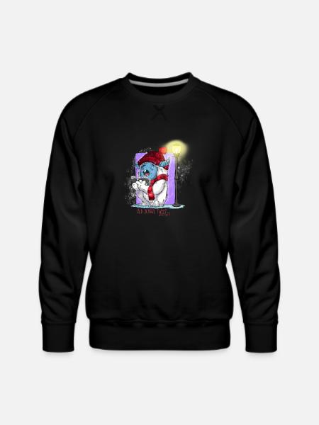 Freddy's old school tweet - Men's Premium Sweatshirt - black