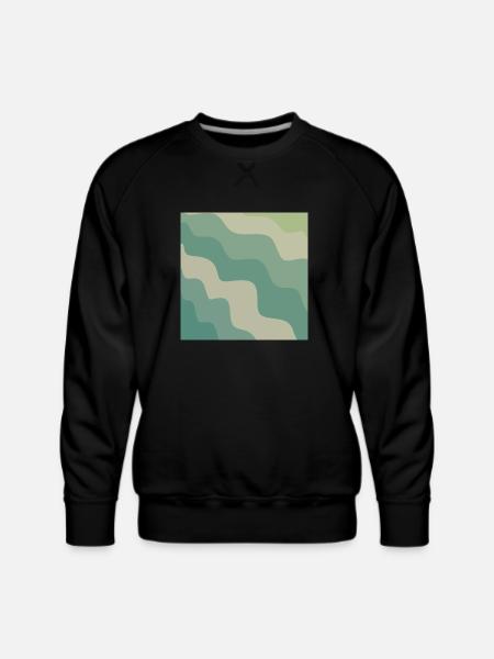 Camo Waves retro - Men's Premium Sweatshirt - black