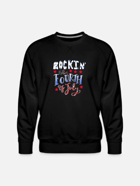 4th Of July - Men's Premium Sweatshirt - black