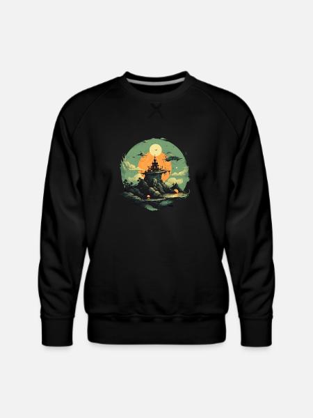 Fantastic Worlds - Men's Premium Sweatshirt - black